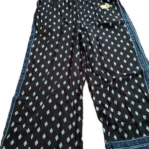 J. Jill Black Pants with Blue Accents